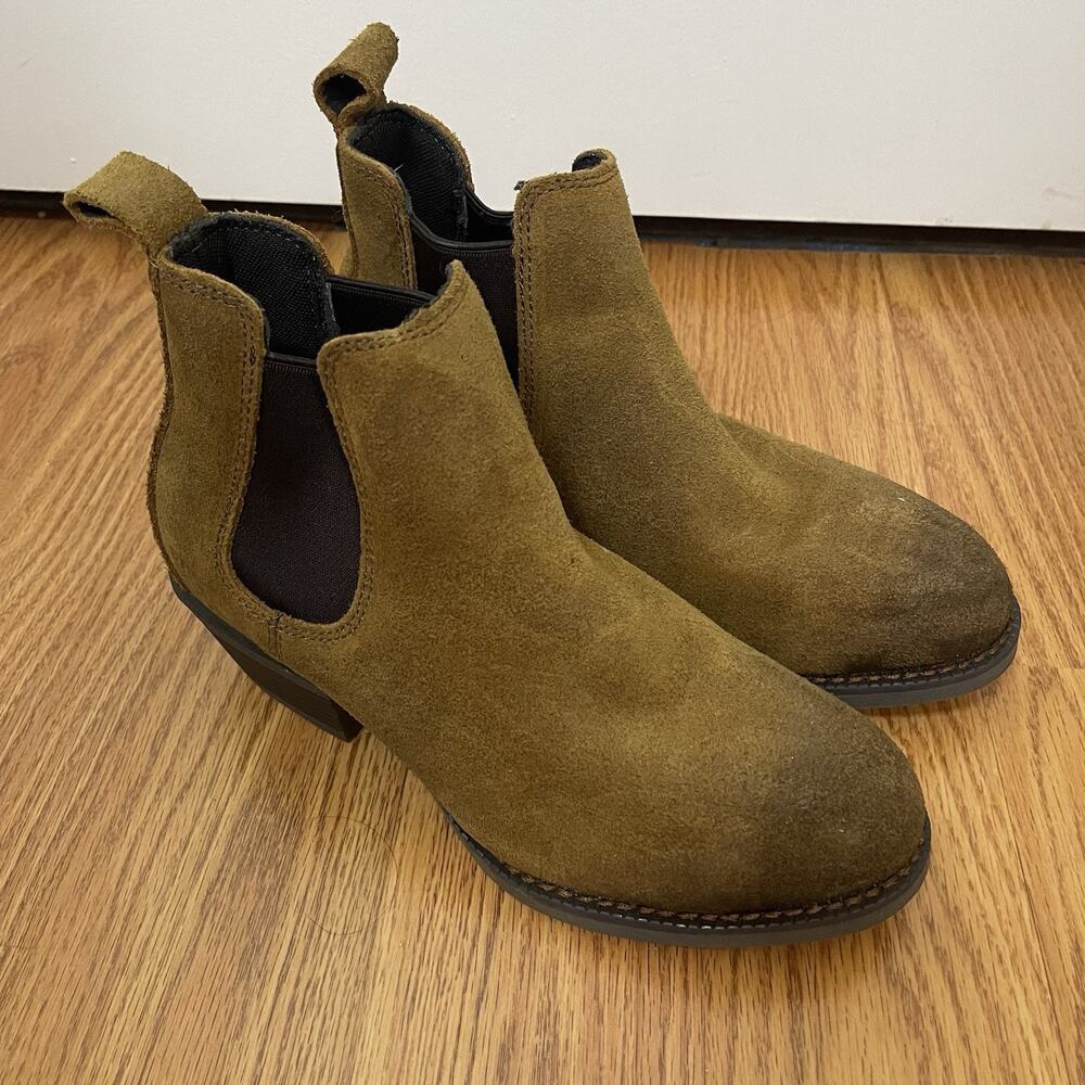 FRYE supply wheat brown oil resistant ankle slip on chelsea boot size 7 fr40502f